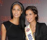 Chloé Mortaud et Malika Ménard, Miss France 2010 lors de la première du film Gainsbourg (vie héroïque) à Paris le 14 janvier 2010