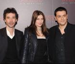 Eric Elmosnino, Laetitia Casta et Joan Sfar lors de la première du film Gainsbourg (vie héroïque) à Paris le 14 janvier 2010 