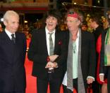 Les Rolling Stones à Berlin, pour présenter le film Shine a Light de Martin Scorsese