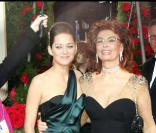 Marion Cotillard et Sophia Lauren le 17 janvier au Golden Globes