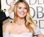 Heidi Klum et Seal tellement glamour à la cérémonie des Golden Globes le 17 janvier 2010 à Los Angeles