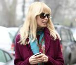 Claudia Schiffer à Londres le 18 janvier 2010 devant l'école de ses enfants