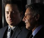 Harrison Ford et Brendan Fraser à l'occasion de l'avant-première de  Mesures exceptionnelles , qui s'est tenue au Graumann's Chinese Theatre de Los Angeles, le 19 janvier 2010.