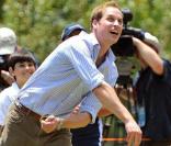 Le prince William en Australie, rend visite aux habitants de Flowerdale, dont certaines habitations ont été dévastées par un incendie l'an dernier. 21/10/2010 