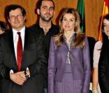 Letizia d'Espagne à Madrid lors d'une visite à l'Université le 22 janvier 2010