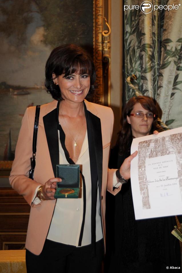 Inès de la Fressange a reçu la Médaille de Vermeil de la Ville de Paris le 22 janvier 2010