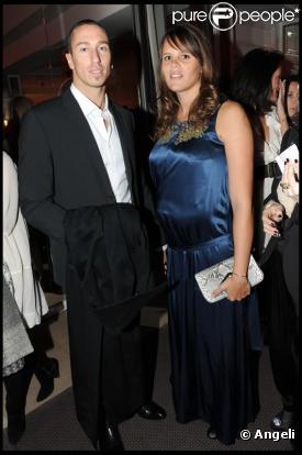 Laure Manaudou et Frédérick Bousquet au dîner de la Mode le 28 janvier 2010