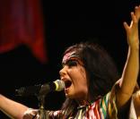 Björk lors de son show à Shangaï
