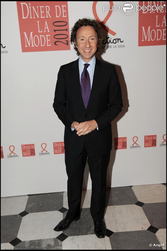 Stéphane Bern au dîner de la mode le 28 janvier 2010
