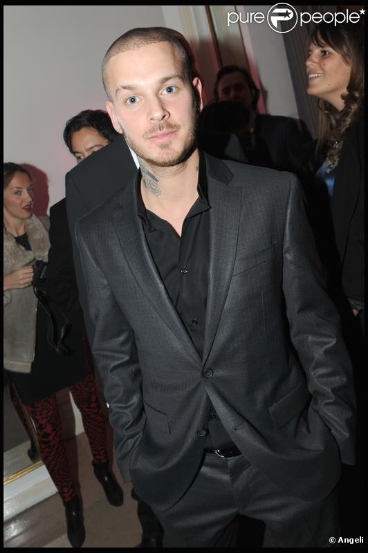 M. Pokora au dîner de la mode le 28 janvier 2010