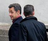 Nicolas Sarkozy va rendre visite à son petit-fils Solal, né le 13 janvier 2010. Suresnes, le 17 janvier