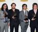 Les Kings of Leon, habillés en Burberry, gagnants lors des Grammy Awards le 31 janvier 2010