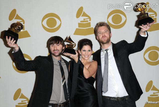 Lady Antebellum gagnants  lors des Grammy Awards le 31 janvier 2010