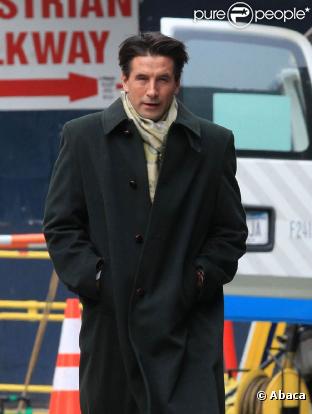 William Baldwin se promène après avoir tourné une scène pour Gossip Girl à New York le 2 février 2010