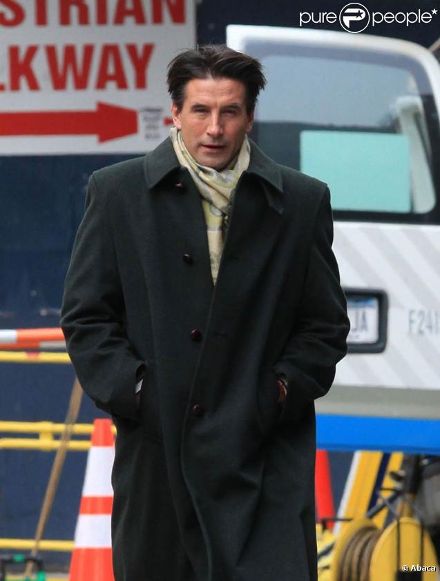 William Baldwin se promène après avoir tourné une scène pour Gossip Girl à New York le 2 février 2010
