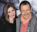 Dany Boon et sa femme Yaël à l'occasion de l'avant-première de From Paris with Love , à l'UGC Normandie sur les Champs-Elysées, à Paris, le 11 février 2010.