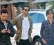 Jessica Alba, son mari Cash Warren et leur fille Honor ont déjeuné chez Paul à Miami le 6 février 2010.