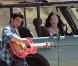 Joe Jonas et Demi Lovato sur le tournage du clip Making a Wave au restaurant The Sunset à Malibu le 15 février 2010