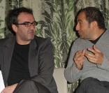 Bruno Solo et Patrick Timsit à la conférence de presse du festival Paris fait sa comédie, à l'Hôtel de Ville de Paris, le 18 février 2010 !