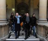 Paul Lederman arrive au tribunal de Paris