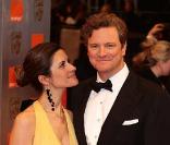 Colin Firth et sa femme, Livia Giuggioli à la remise des BAFTA, à Londres, le 21 février 2010 !