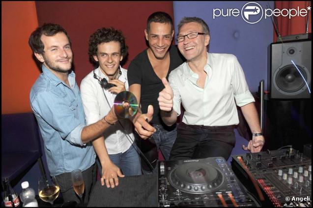 Laurent Ruquier et ses acolytes au Murano, soirée Lucky star, à Paris, le 18 juin 2009 !