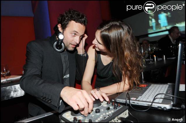 Patrick Mille et Justine Lévy au Murano, soirée Lucky star, à Paris, le 4 février 2010 !
