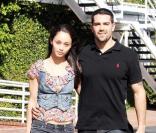 Jesse Metcalfe et sa girlfriend Nadine Vinzens, de sortie sur West Hollywood, le jeudi 25 février, pour une virée shopping chez Fred Segal.
