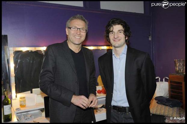 Laurent Ruquier et Gaspard Proust pour le spectacle  Enfin sur scène ?  de Gaspard Proust, au Studio des Champs-Elysées, le 18 février 2010 !
