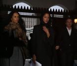 Dernier hommage à Katoucha à la Grande Mosquée de Paris le 7/02/08 : Karine Silla et Noémie Lenoir