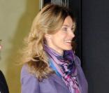 Letizia d'Espagne et Felipe d'Espagne partiscipent à un déjeuner d'affaires à la Chambre de Commerce. 5/03/2010