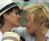 Muriel Robin et sa compagne Anne 