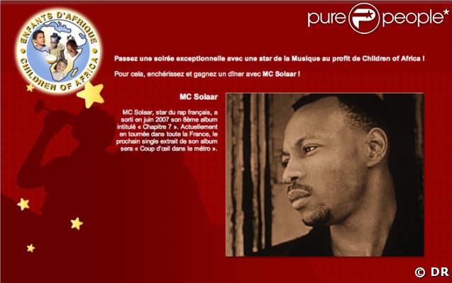 Un dîner avec Mc Solaar mis aux enchères sur ebay