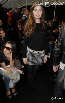 Marie-Ange Casta au défilé Louis Vuitton, le 10 mars 2010 à Paris