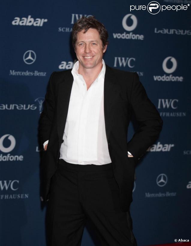 Hugh Grant à la cérémonie des Laureus World Action Sportsperson of The Year à Abou Dabi le 10 mars 2010