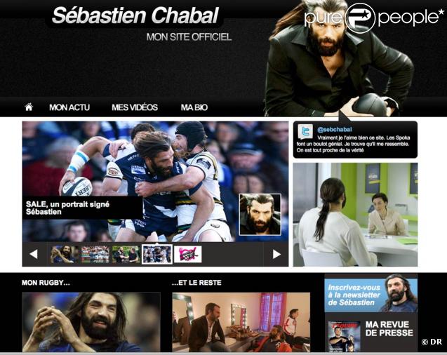 Sébastien Chabal a lancé son site Internet officiel le 11 mars 2010