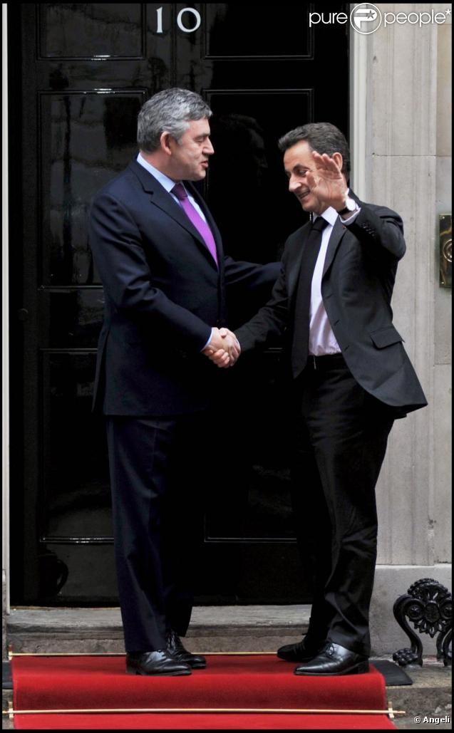 Nicolas Sarkozy rencontre Gordon Brown le 12 mars 2010
