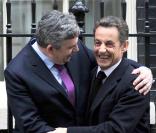 Nicolas Sarkozy s'exprime concernant les rumeurs sur son couple. Londres, le 12 mars 2010