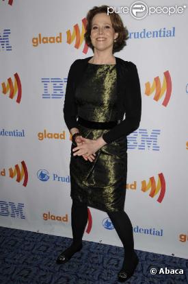 Sigourney Weaver à la 21e cérémonie des Glaad Awards, à New York, le 13 mars 2010 !
