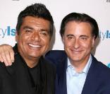 George Lopez et Andy Garcia, à l\'occasion de l\'avant-première de City Island, au Landmarck Theatre de Westwood, à Los Angeles, le 15 mars 2010.