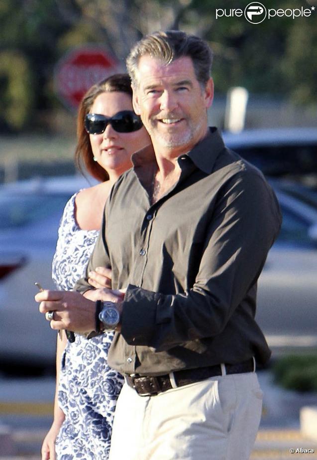 Pierce Brosnan et sa femme Keely (17 mars à Los Angeles)