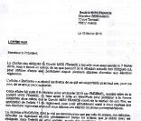Lettre de démission Geneviève de Fontenay