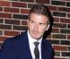 David Beckham sortant du Late Show with David Letterman à New York, le 26 avril 2010
