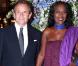 La princesse Caroline de Monaco, le 29 avril 2010, présidait avec le soutien de son frère le prince Albert le gala de bienfaisance de l'Amade, à l'Hôtel de Paris, à Monaco.
