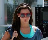 Ashley Tisdale se rend dans une salle de sport pour sa séance de fitness, vendredi 30 avril, à Los Angeles.