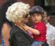 Christina Aguilera avec son fils Max à New York le 7 mai 2010