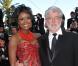 George Lucas et sa bien-aimée Mellody Hobson au 63e festival de Cannes. 14/05/2010