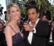 Dany Brillant et Nathalie, dans une robe Antoine Antoniadis, assortie d'un bracelet Jojoba, au 63e festival de Cannes. 14/05/2010