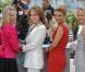 Valerie Plame Wilson, la reine Noor de Jordanie, la réalisatrice Lucy Walker et Meg Ryan lors du photocall Countdown to Zero, au Festival de Cannes, le 16 mai 2010
