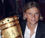 Anatoliy Tymoshchuk lors de la soirée pour la Coupe d'Allemagne remportée par le Bayern de Munich à Berlin en Allemagne le 16 mai 2010